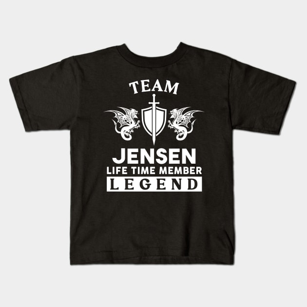 Jensen Name T Shirt - Jensen Life Time Member Legend Gift Item Tee Kids T-Shirt by unendurableslemp118